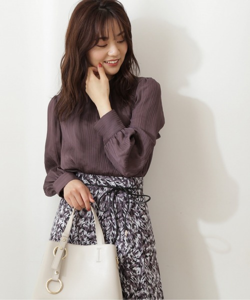 「PROPORTION BODY DRESSING」 長袖ブラウス MEDIUM ブラウン レディース