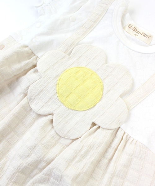 Si・Shu・Non ベビー服 ロンパース オハナサロペットロンパース