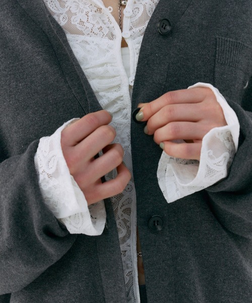 JOSE MOON カーディガン POINT KNIT CARDIGAN/ムーンポイントニット 