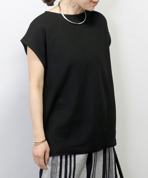 tシャツ 「WEB限定」ボートネック切替プルオーバー レディース 楽天市場】ボートネック カットソー 七分袖 7分袖 Tシャツ プル