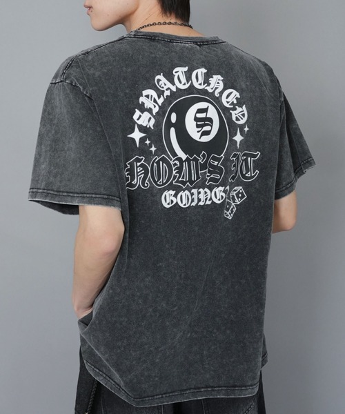 Tシャッツ SPINNS tシャツ バックプリントストリートTシャツ/8ボール