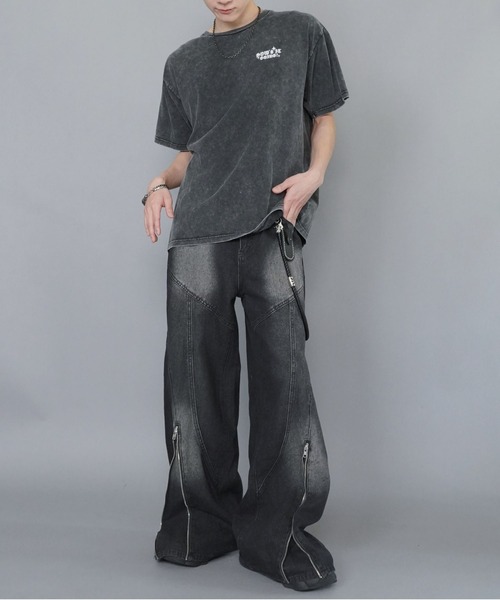 SPINNS tシャツ バックプリントストリートTシャツ/8ボール