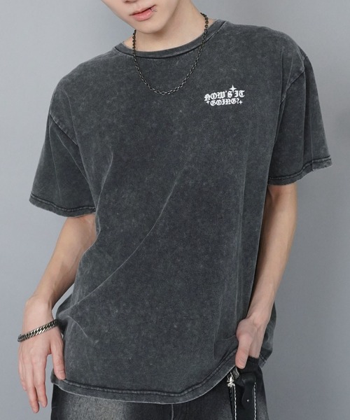 Tシャッツ SPINNS tシャツ バックプリントストリートTシャツ/8ボール