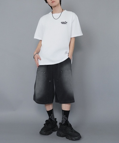 Tシャッツ SPINNS tシャツ バックプリントストリートTシャツ/8ボール