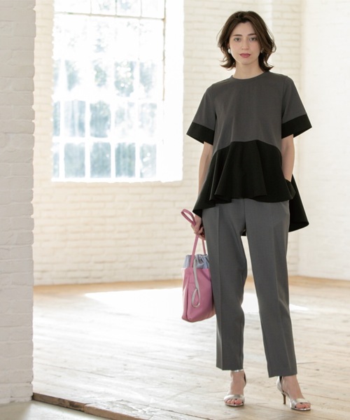 OPAQUE.CLIP（オペークドットクリップ） tシャツ ペプラム切替