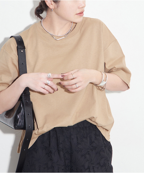 【新品タグ付き】ジャーナルスタンダードレリューム 汗染み防止ビッグTシャツ ２枚 追加2》汗ジミ防止天竺ビッグT（Tシャツ／カットソー）｜JOURNAL