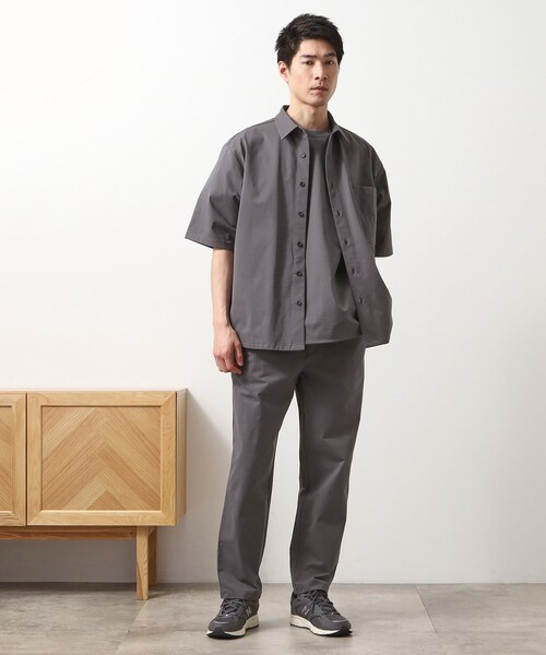 THE SHOP TK シャツ パーフェクテックツイル5分袖シャツ
