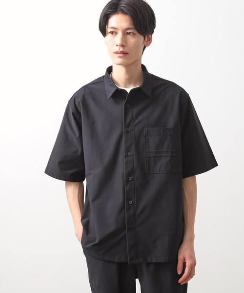 THE SHOP TK シャツ パーフェクテックツイル5分袖シャツ