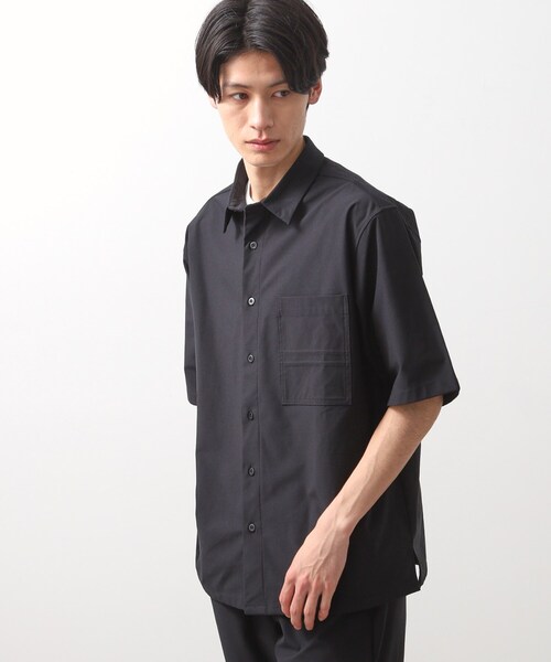 THE SHOP TK シャツ パーフェクテックツイル5分袖シャツ