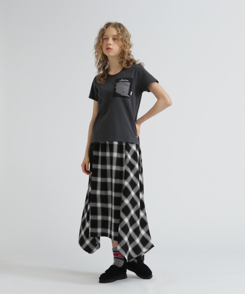 AVIREX アヴィレックス アビレックス WOMEN'S ミリタリー半袖Ｔ MILITARY ORGANDY POCKET T-SHIRT ミリタリーオーガンジーポケットTシャツ シースルー 清涼感 AVIREX アヴィレックス アビレックス WOMEN'S ミリタリー半袖T