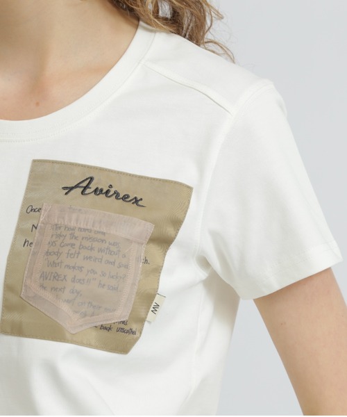 AVIREX tシャツ MILITARY ORGANDY POCKET T-SHIRT/ミリタリー