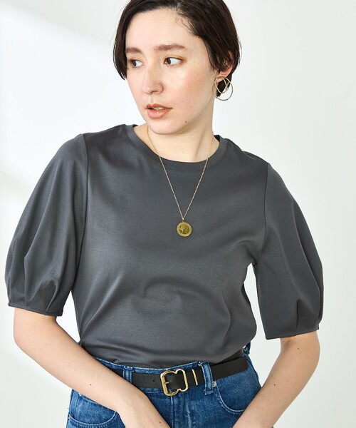 tシャツ 高機能 LA＋スムース5分袖プルオーバーカットソー レディース NOLLEY'S tシャツ 高機能 LA＋スムース5分袖プルオーバー