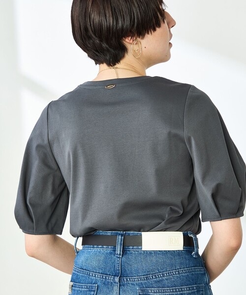 nozomi ishiguro ドッキング変形5分袖スウェットカットソー NOLLEY'S tシャツ 高機能 LA+スムース5分袖プルオーバー