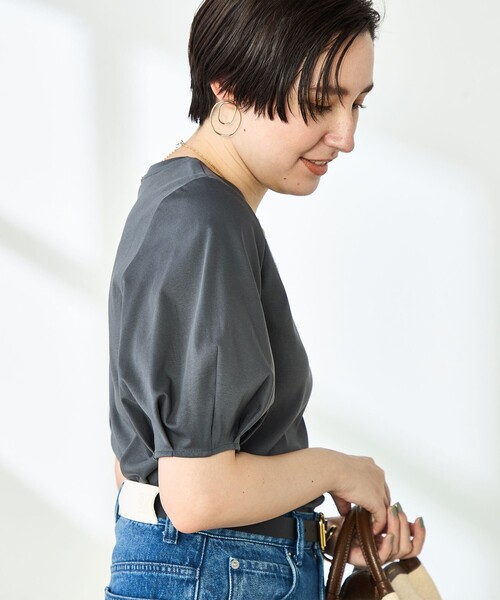 tシャツ 高機能 LA＋スムース5分袖プルオーバーカットソー レディース NOLLEY'S tシャツ 高機能 LA＋スムース5分袖プルオーバー