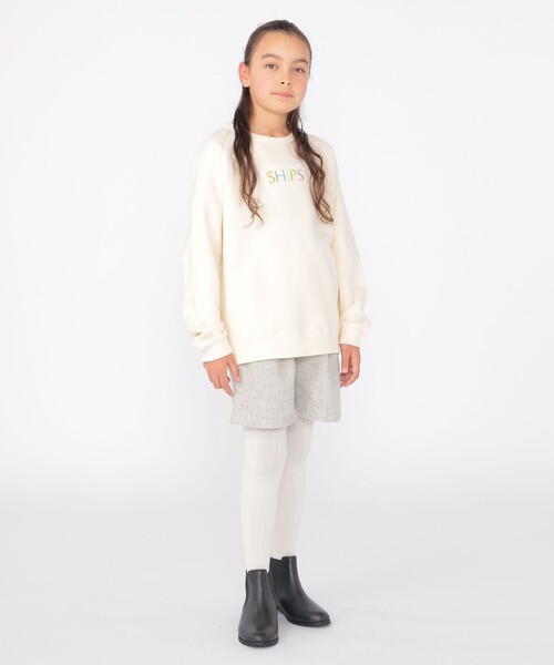 「SHIPS」 「KIDS」スウェットカットソー S/145 オフホワイト キッズ_画像4