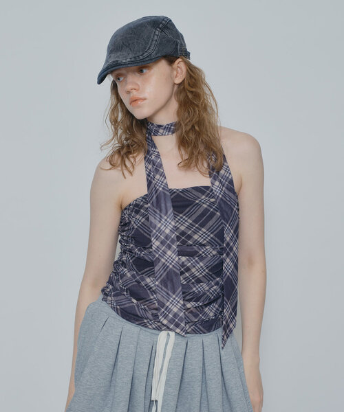 ライン入りTシャツブラウス SLY | FRONT ZIP SHIRRING ブラウス (シャツ・ブラウス ) |SHEL