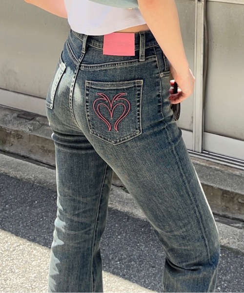 MOUSSY（マウジー） ジーンズ デニム デニムパンツ BEP HEART デニム