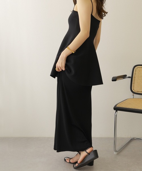 セットアップ flare peplum camisole skirt setup /フレア ペプラム