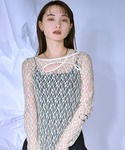 tシャツ Cut out piping レース...の詳細画像2