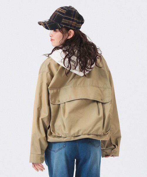 SALE 新品未使用　BEAMS BOY ミリタリーシャツジャケット BEAMS BOY ミリタリージャケット モッズコート シャンブレー