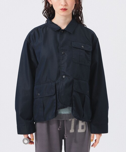 BEAMS シャンブレー　ダウン　モッズコート　ミリタリー　ジャケット　M51 BEAMS（ビームス）の「BEAMS / シャンブレー ダウン モッズ