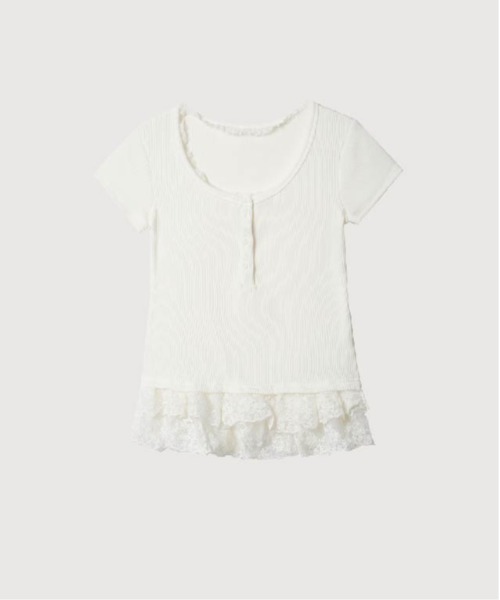 tシャツ Princess Lace Trim T レディース