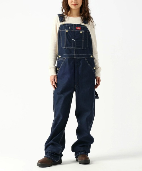 【新品】Dickies デニムオーバーオール　30inch ユニセックス Dickies オーバーオール サロペット DICKIES デニム