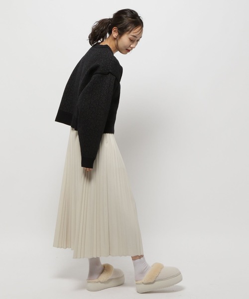 「niko and...」 長袖ニット LARGE グリーン レディース_画像10