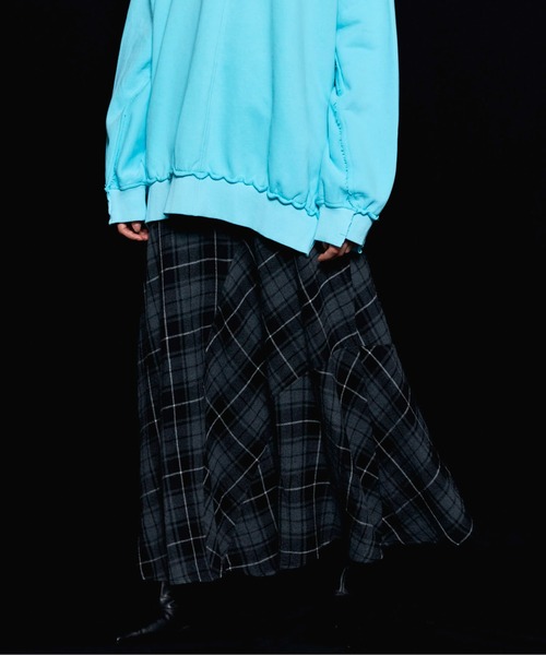 MAISON SPECIAL メゾンスペシャル　ランダムチェックフレアスカート MAISON SPECIAL（メゾンスペシャル） スカート Random Plaid Flare