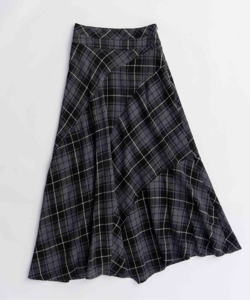 MAISON SPECIAL（メゾンスペシャル） スカート Random Plaid Flare