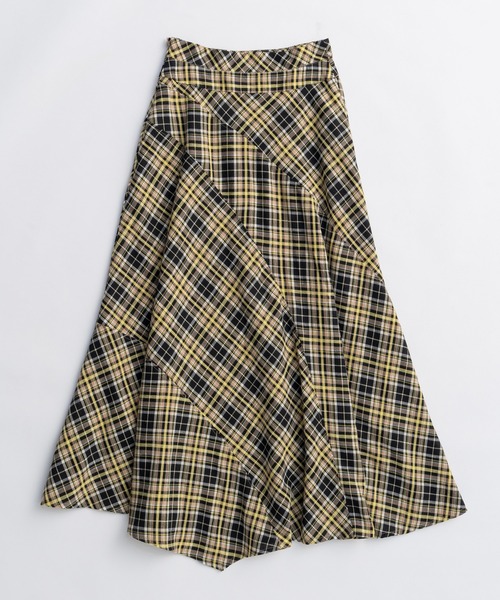 MAISON SPECIAL メゾンスペシャル　ランダムチェックフレアスカート MAISON SPECIAL（メゾンスペシャル） スカート Random Plaid Flare