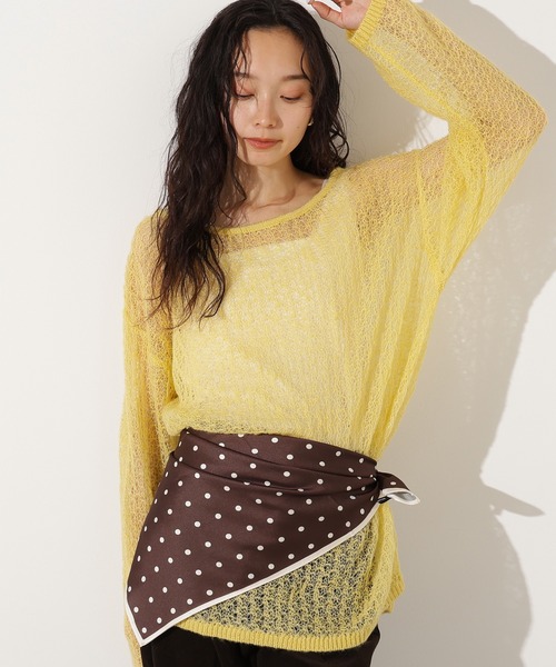 N.Natural Beauty Basic ニット セーター モヘヤブレンド