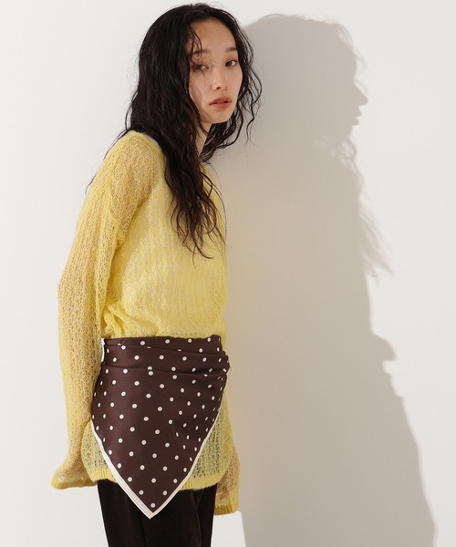 ニット セーター モヘヤブレンドオーバーニット レディース N.Natural Beauty Basic ニット セーター モヘヤブレンド