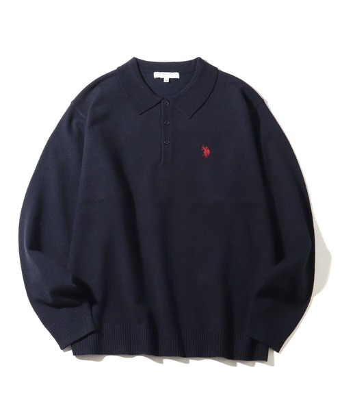 U.S. POLO ASSN.（ユーエスポロアッスン） ポロシャツ ロゴ刺繍 長袖