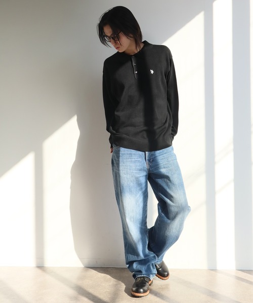 U.S. POLO ASSN.（ユーエスポロアッスン） ポロシャツ ロゴ刺繍 長袖