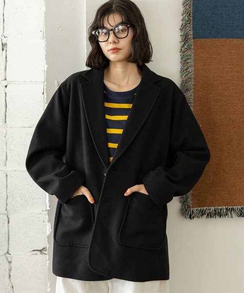 「niko and...」 テーラードジャケット LARGE モカ レディース