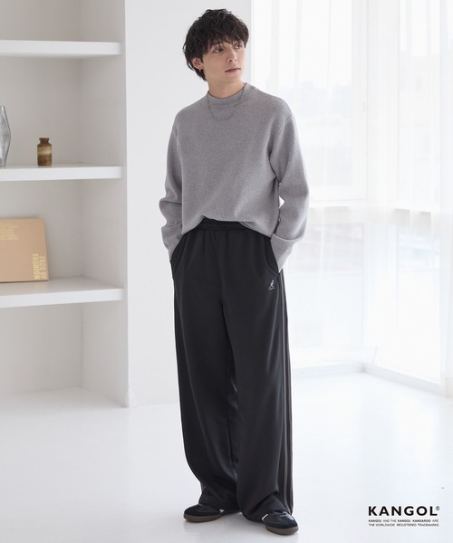 KANGOL（カンゴール） ワイドパンツ パンツ 別注 ロゴ ワンポイント