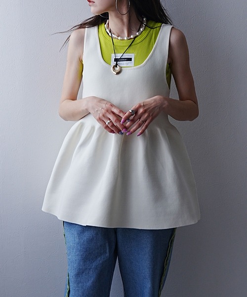 「bohmal」 ノースリーブトップス FREE レッド レディース_画像5