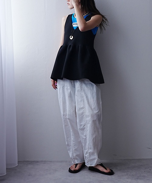 「bohmal」 ノースリーブトップス FREE レッド レディース_画像8