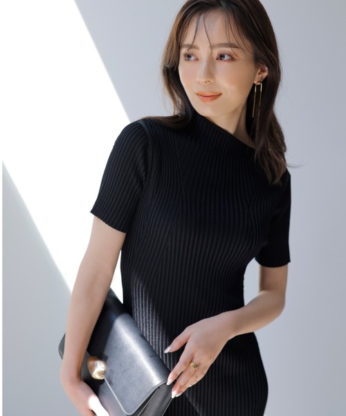 anuans（アニュアンス） ニットワンピース FREE ブラウン レディース