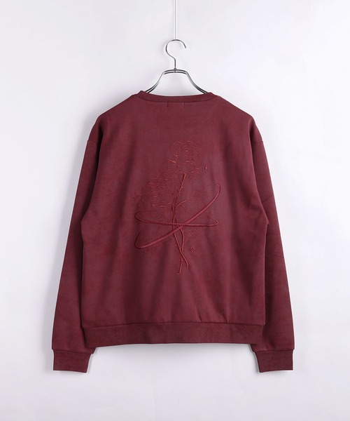 WESTSEA（ウエストシー） トレーナー スウェット 星 × 薔薇刺繍 長袖