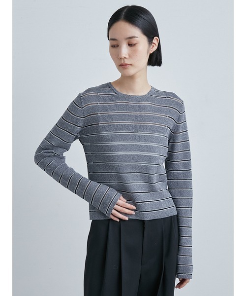 「MIESROHE」 長袖ニット ONE SIZE ホワイト レディース_画像3