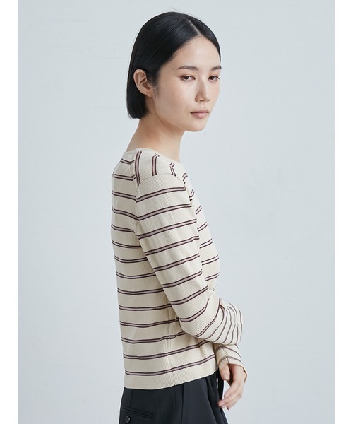 「MIESROHE」 長袖ニット ONE SIZE ホワイト レディース_画像5