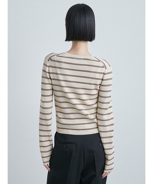 「MIESROHE」 長袖ニット ONE SIZE ホワイト レディース_画像7