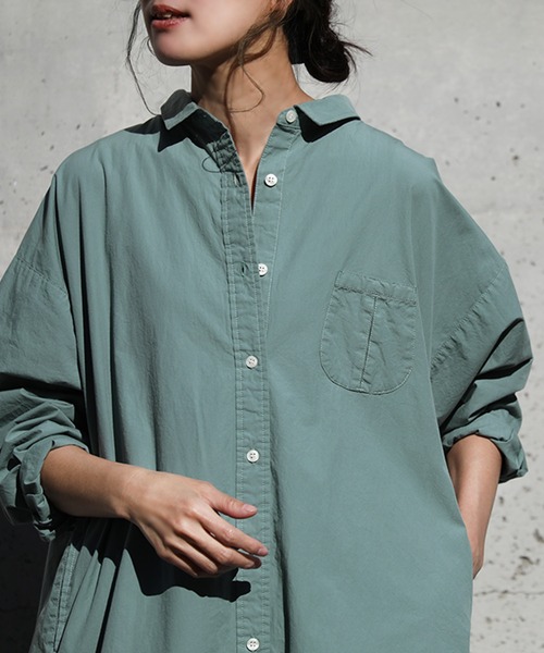 soulberry（ソウルベリー） 7分袖ワンピース LL グリーン レディース