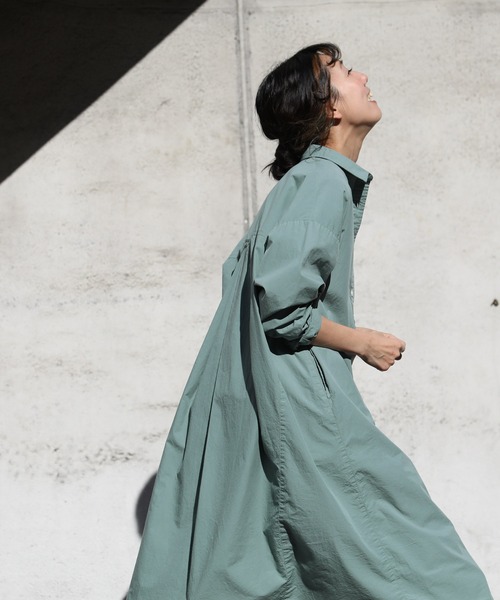 soulberry（ソウルベリー） 7分袖ワンピース LL グリーン レディース