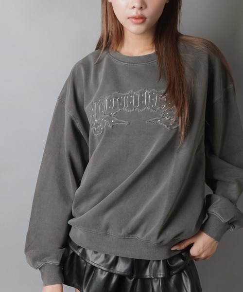 SPINNS（スピンズ） トレーナー スウェット ピグメント加工でこなれ感