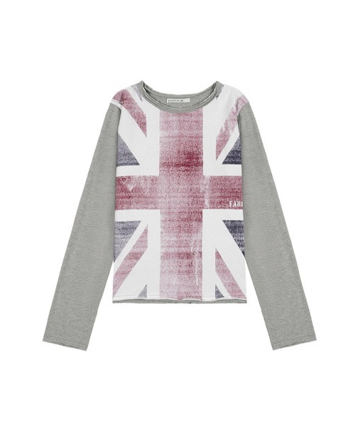 Fancyclub ユニオンジャック ロンT FANCY CLUB（ファンシークラブ） tシャツ A'GEM/9 × .kom UNION JACK