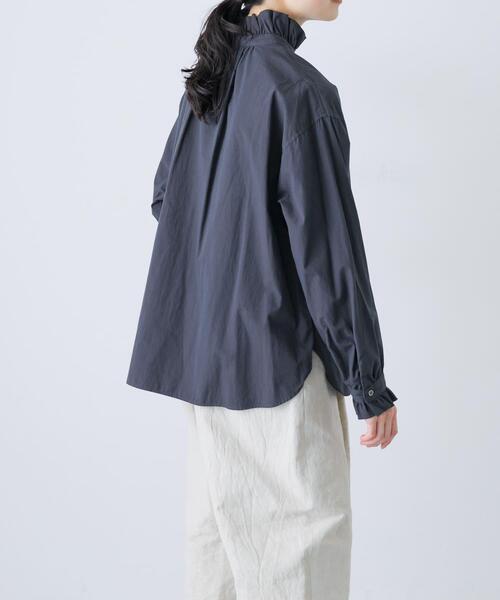かぐれ ブラウス シャツ Ruffle collar shirt レディース : ZOZOTOWN