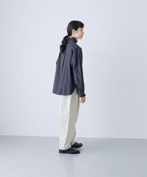 かぐれ ブラウス シャツ Ruffle collar shirt レディース : ZOZOTOWN